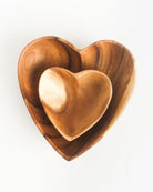 Acacia Wood Heart Bowl