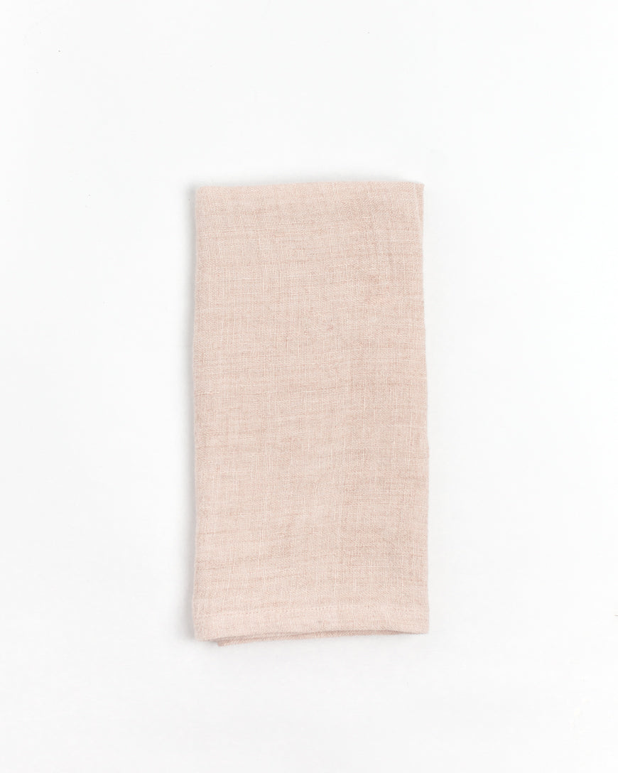 Blush Chambray Linen Napkin