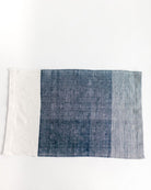 Dark Blue Color Blocked Cotton Napkin