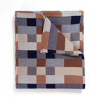 Earth Tones Cotton Bed Checkered Blanket King