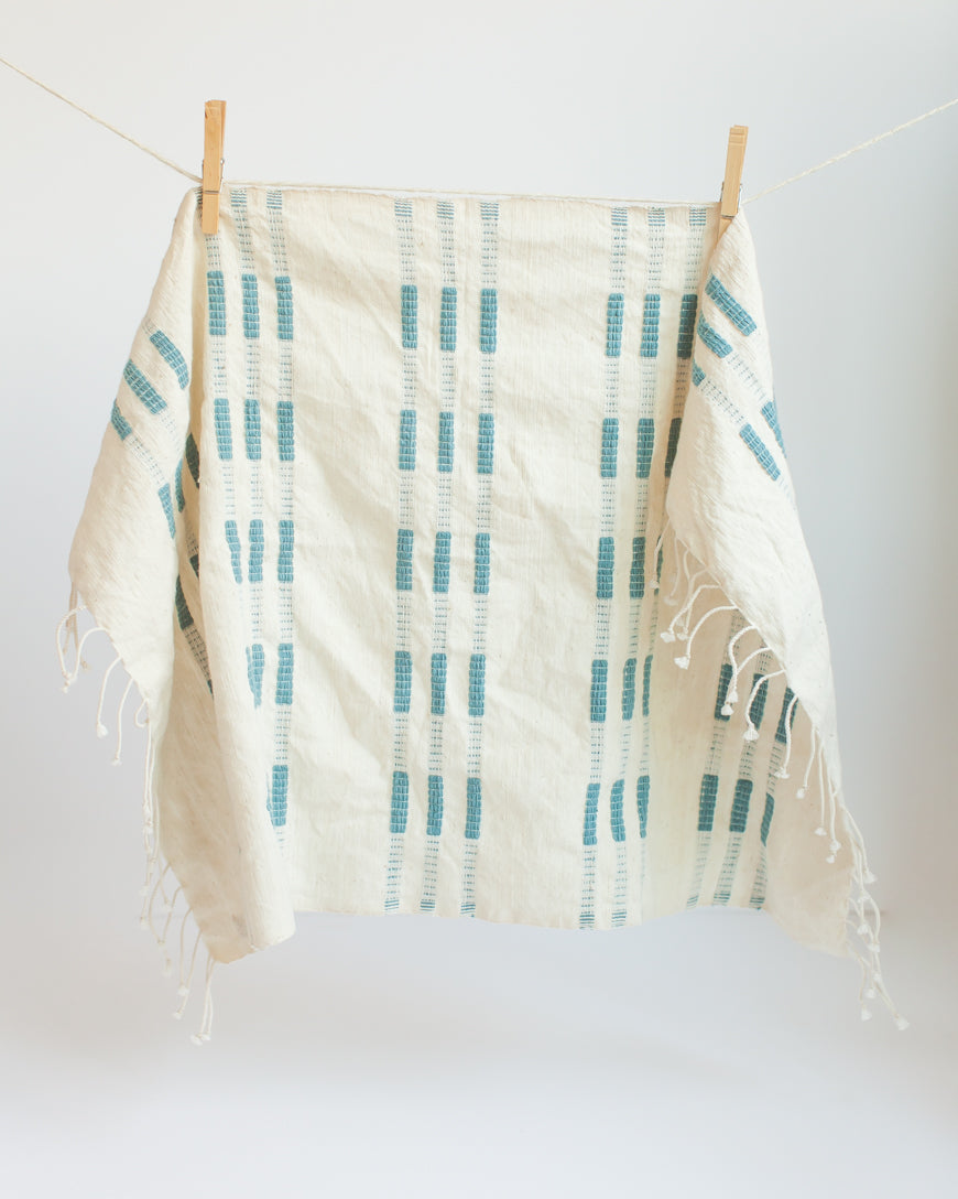 Handwoven Blue Tea Towel