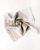 Light Grey Color Blocked Cotton Napkin
