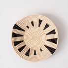 Natural Black Stripe Wall Basket