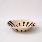 Natural Graphic Black Stripe Wall Fruit Basket