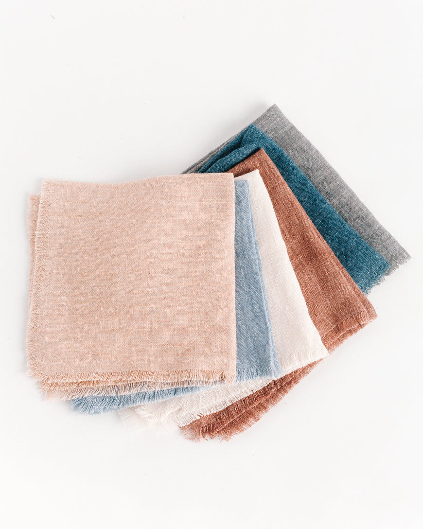 Natural Linen Cocktail Napkins