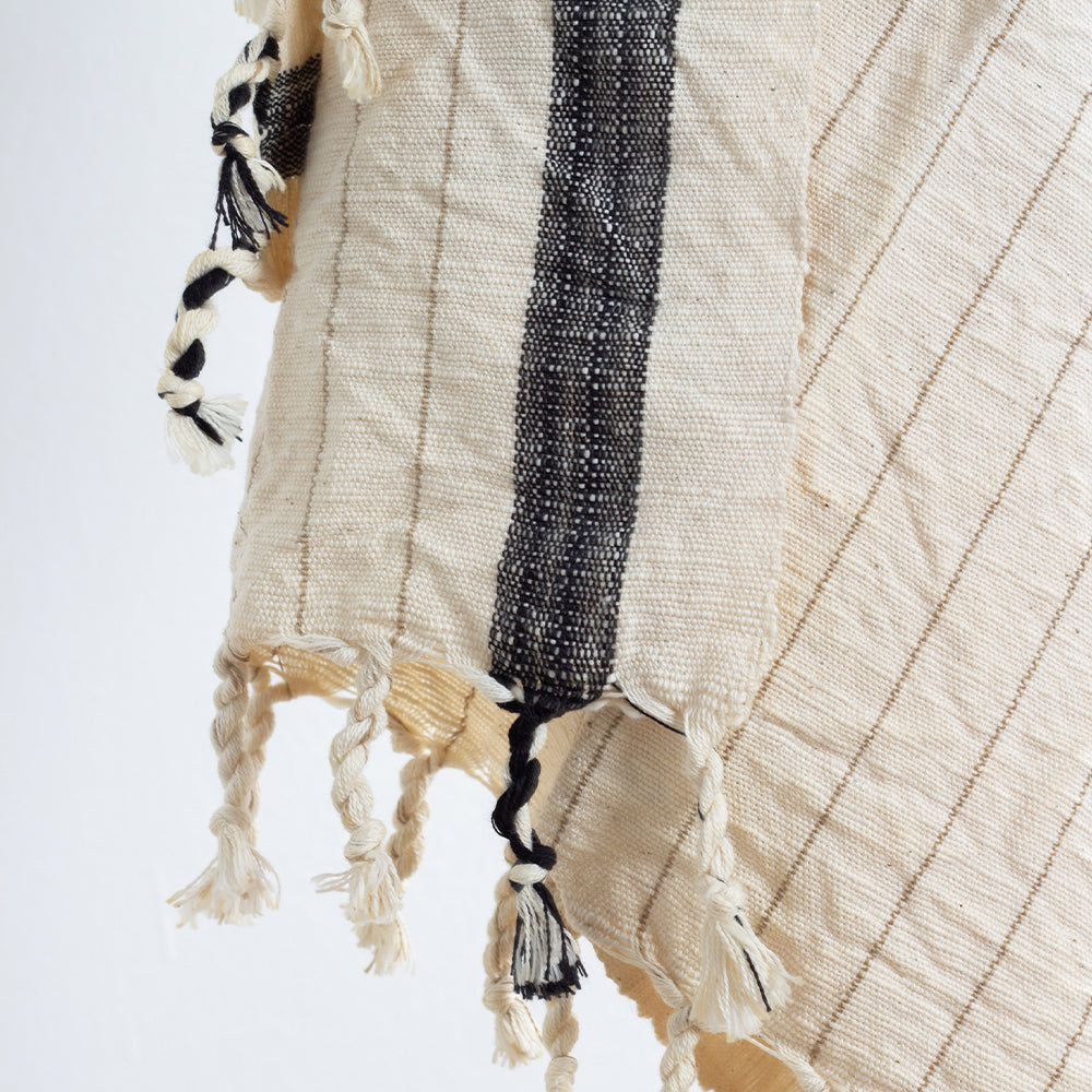 Striped Turkish Natural Cotton Hand Towel