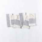 White Blue Stripe Cotton Napkins