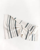 White Navy Striped Kitchen Towel